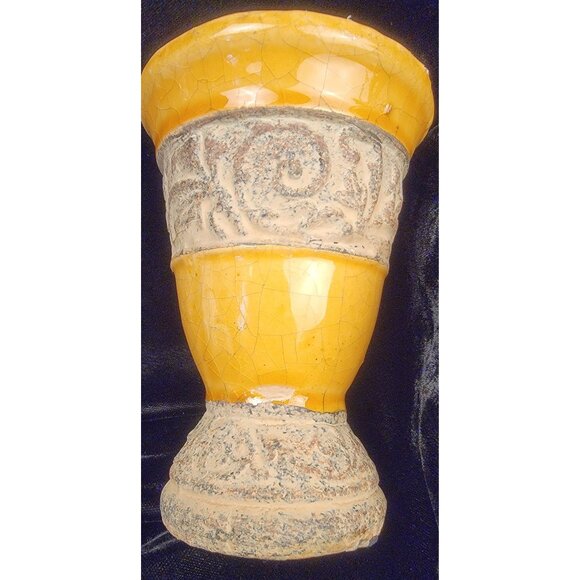 Vintage Chalice Candle Holders with a Greek Key Pattern - Picture 15 of 16